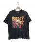 HARLEY-DAVIDSON（ハーレーダビッドソン）の古着「90’sイーグルプリントTシャツ」｜ブラック