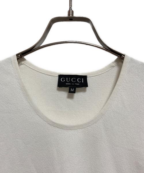 GUCCI（グッチ）GUCCI (グッチ) 半袖カットソー ホワイト サイズ:Mの古着・服飾アイテム
