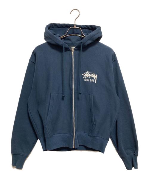 stussy（ステューシー）stussy (ステューシー) STOCK NEW YORK HOOD ネイビー サイズ:Sの古着・服飾アイテム