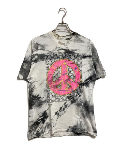 USED（ユーズド）USED (ユーズド) 90’ｓピーススカルプリントTシャツ ブラック×ホワイト サイズ:不明の古着・服飾アイテム