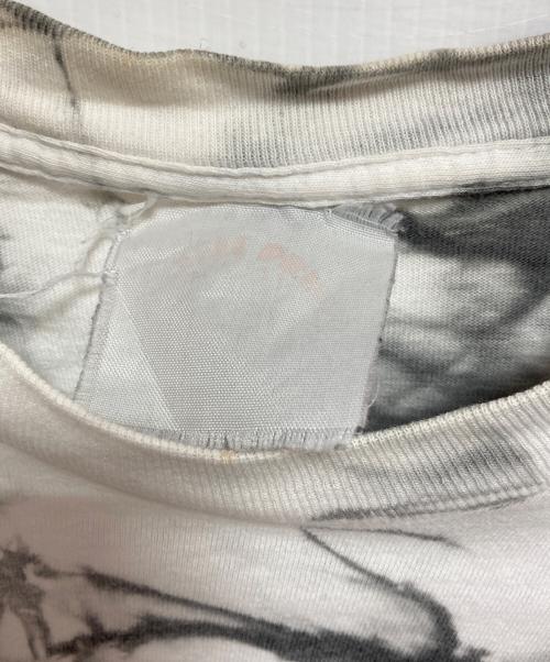 USED（ユーズド）USED (ユーズド) 90’ｓピーススカルプリントTシャツ ブラック×ホワイト サイズ:不明の古着・服飾アイテム