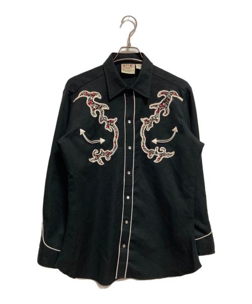 H BAR C（エイチバーシー）H BAR C (エイチバーシー) スパンコールウスタンシャツ ブラック サイズ:不明の古着・服飾アイテム