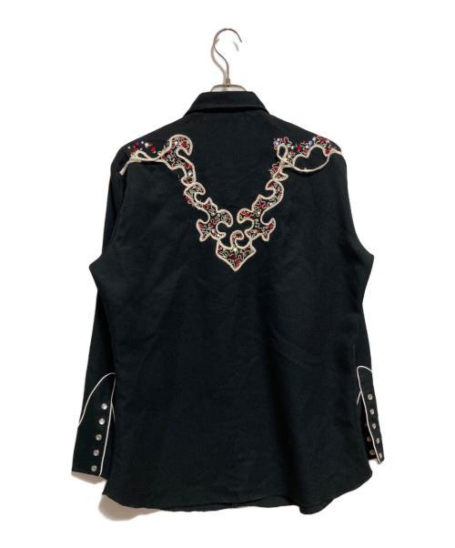 H BAR C（エイチバーシー）H BAR C (エイチバーシー) スパンコールウスタンシャツ ブラック サイズ:不明の古着・服飾アイテム