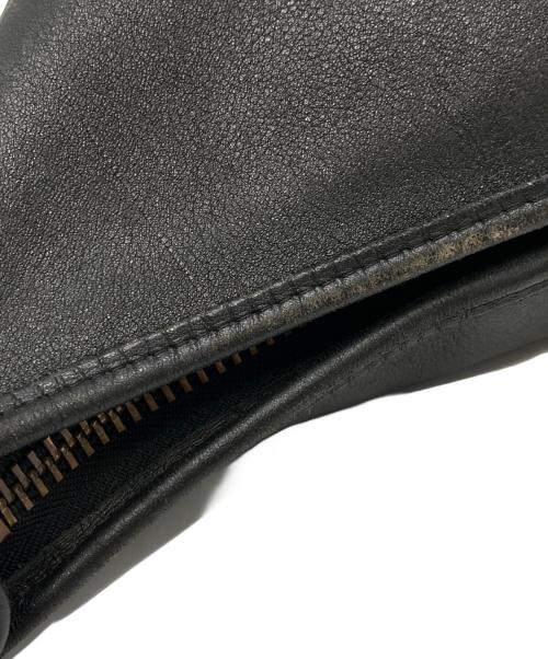 COACH（コーチ）COACH (コーチ) レザーショルダーバッグ ブラックの古着・服飾アイテム