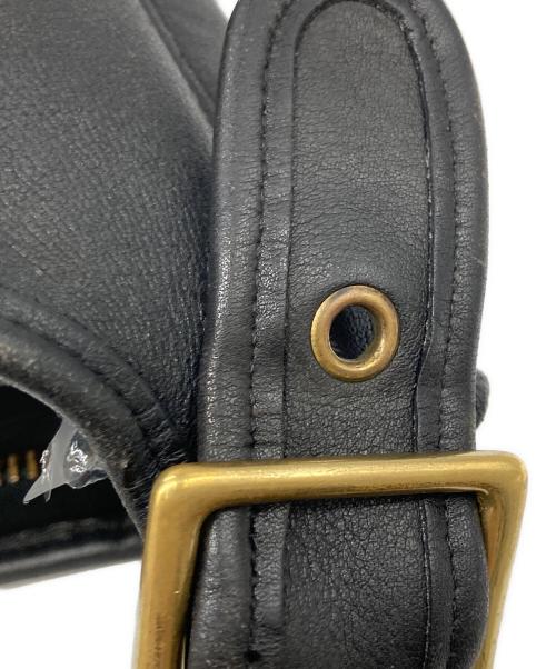 COACH（コーチ）COACH (コーチ) レザーショルダーバッグ ブラックの古着・服飾アイテム