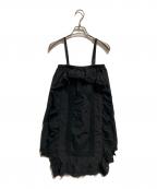 SLOBE IENA×crinkle crinkle crinkleスローブ イエナ×クリンクル クリンクル クリンクル）の古着「rebuild apron skirt」｜ブラック