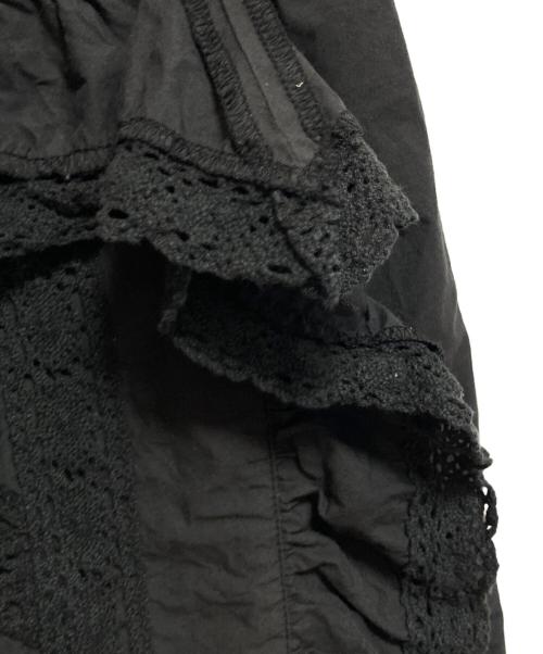 SLOBE IENA（スローブ イエナ）SLOBE IENA (スローブ イエナ) crinkle crinkle crinkle (クリンクル クリンクル クリンクル) rebuild apron skirt ブラック サイズ:FREEの古着・服飾アイテム