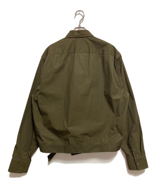 3.1 phillip lim（スリーワンフィリップリム）3.1 phillip lim (スリーワンフィリップリム) BELTED SHIRT JACKET カーキ サイズ:Lの古着・服飾アイテム