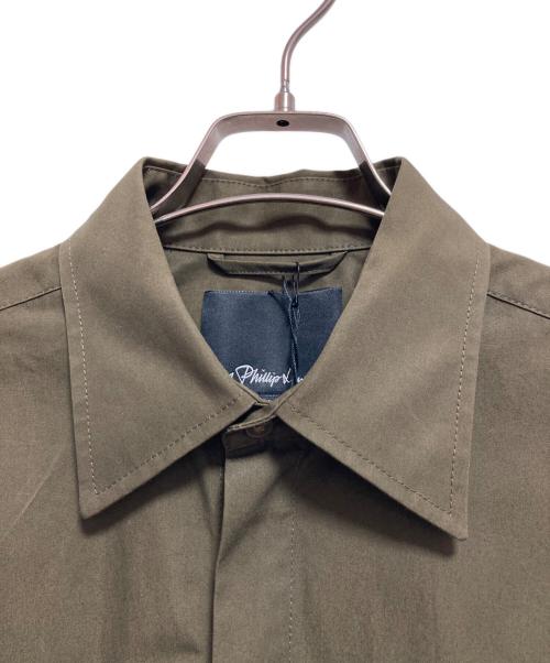 3.1 phillip lim（スリーワンフィリップリム）3.1 phillip lim (スリーワンフィリップリム) BELTED SHIRT JACKET カーキ サイズ:Lの古着・服飾アイテム