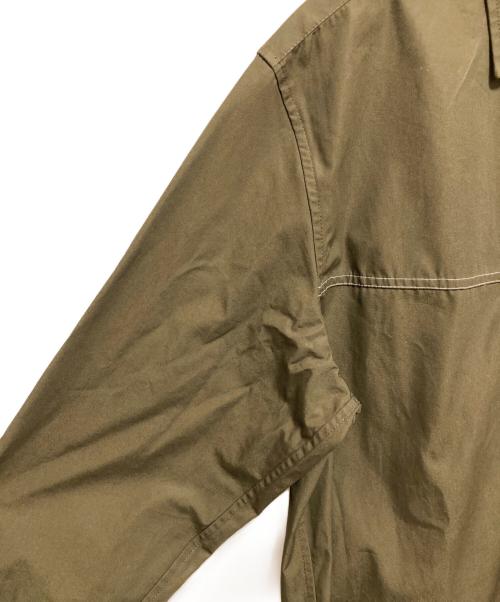 3.1 phillip lim（スリーワンフィリップリム）3.1 phillip lim (スリーワンフィリップリム) BELTED SHIRT JACKET カーキ サイズ:Lの古着・服飾アイテム