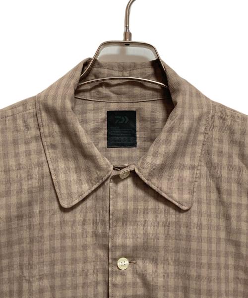 DAIWA PIER39（ダイワ ピア39）DAIWA PIER39 (ダイワ ピア39) TECH SPORTS OPEN COLLAR SHIRTS L/S MINI PLAIDS ブラウン サイズ:Lの古着・服飾アイテム
