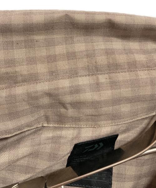 DAIWA PIER39（ダイワ ピア39）DAIWA PIER39 (ダイワ ピア39) TECH SPORTS OPEN COLLAR SHIRTS L/S MINI PLAIDS ブラウン サイズ:Lの古着・服飾アイテム