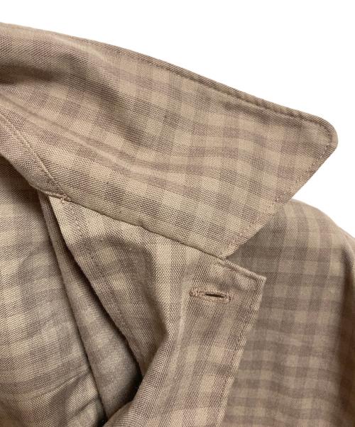 DAIWA PIER39（ダイワ ピア39）DAIWA PIER39 (ダイワ ピア39) TECH SPORTS OPEN COLLAR SHIRTS L/S MINI PLAIDS ブラウン サイズ:Lの古着・服飾アイテム