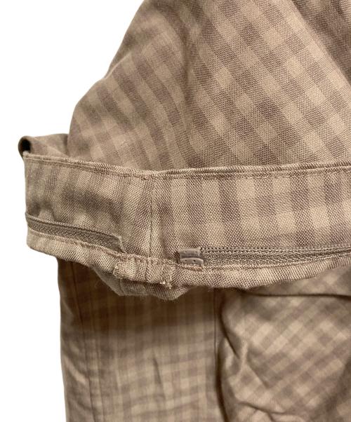 DAIWA PIER39（ダイワ ピア39）DAIWA PIER39 (ダイワ ピア39) TECH SPORTS OPEN COLLAR SHIRTS L/S MINI PLAIDS ブラウン サイズ:Lの古着・服飾アイテム