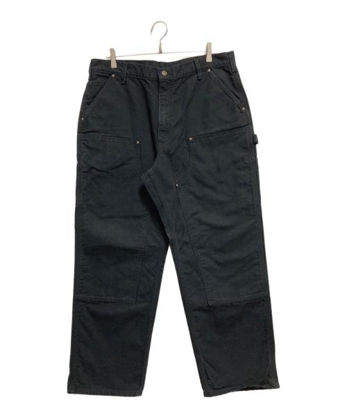 CarHartt（カーハート）CarHartt (カーハート) ウォッシュドダック ダブルニー ペインターパンツ ブラック サイズ:W38の古着・服飾アイテム