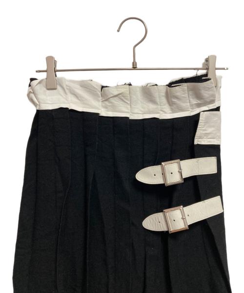 YOHJI YAMAMOTO（ヨウジヤマモト）YOHJI YAMAMOTO (ヨウジヤマモト) ウールラップスカート ブラック サイズ:2の古着・服飾アイテム