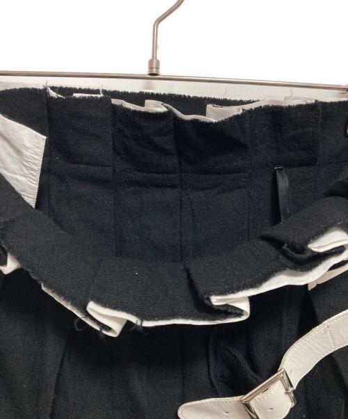 YOHJI YAMAMOTO（ヨウジヤマモト）YOHJI YAMAMOTO (ヨウジヤマモト) ウールラップスカート ブラック サイズ:2の古着・服飾アイテム