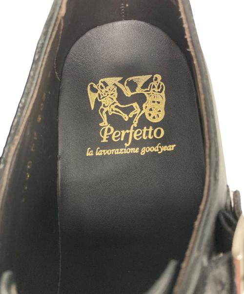 Perfetto（ペルフェット）perfetto (ペルフェット) ダブルモンクストラップシューズ ブラック サイズ:25の古着・服飾アイテム