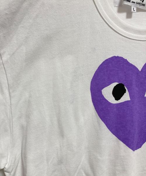 PLAY COMME des GARCONS（プレイコムデギャルソン）PLAY COMME des GARCONS (プレイコムデギャルソン) Double Heart T-Shirts ホワイト サイズ:Lの古着・服飾アイテム