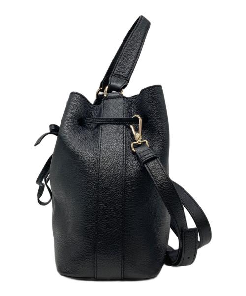 FURLA（フルラ）FURLA (フルラ) コスタンザ巾着ショルダーバッグ ブラックの古着・服飾アイテム