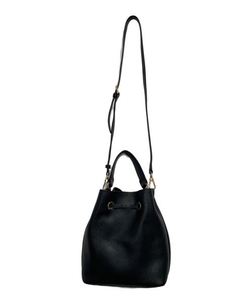 FURLA（フルラ）FURLA (フルラ) コスタンザ巾着ショルダーバッグ ブラックの古着・服飾アイテム