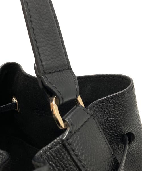 FURLA（フルラ）FURLA (フルラ) コスタンザ巾着ショルダーバッグ ブラックの古着・服飾アイテム