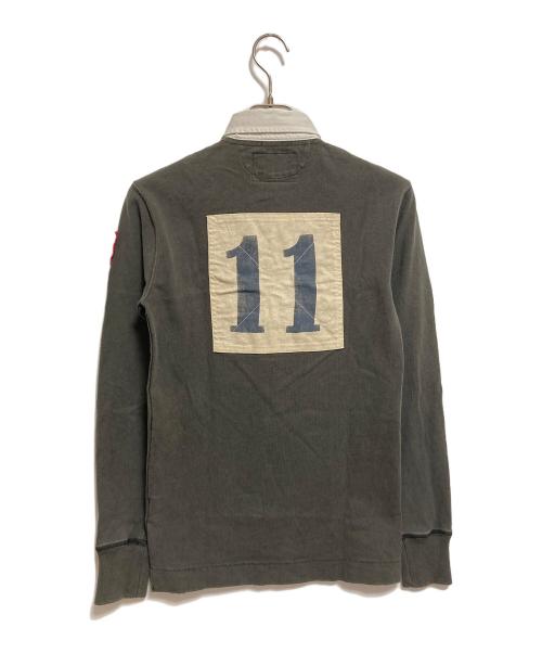 Rugby Ralph Lauren（ラグビーラルフローレン）Rugby Ralph Lauren (ラグビーラルフローレン) ラガーシャツ グレー サイズ:XSの古着・服飾アイテム