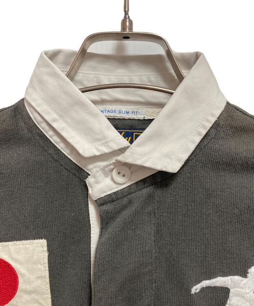 Rugby Ralph Lauren（ラグビーラルフローレン）Rugby Ralph Lauren (ラグビーラルフローレン) ラガーシャツ グレー サイズ:XSの古着・服飾アイテム