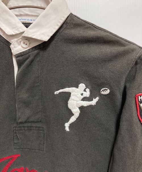 Rugby Ralph Lauren（ラグビーラルフローレン）Rugby Ralph Lauren (ラグビーラルフローレン) ラガーシャツ グレー サイズ:XSの古着・服飾アイテム