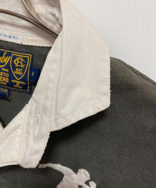 Rugby Ralph Lauren（ラグビーラルフローレン）Rugby Ralph Lauren (ラグビーラルフローレン) ラガーシャツ グレー サイズ:XSの古着・服飾アイテム