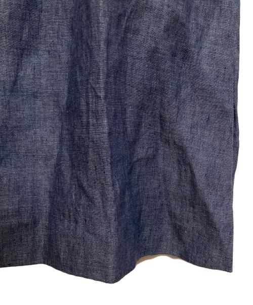 ebure（エブール）EBURE (エブール) リネンブレンドノースリーブワンピース ネイビー サイズ:38の古着・服飾アイテム