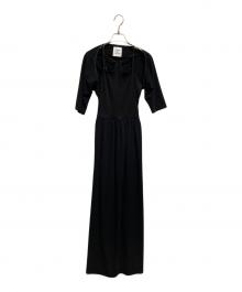 THINGS THAT MATTER（シングスザットマター）の古着「CAMISOLE JERSEY LONG DRESS」｜ブラック