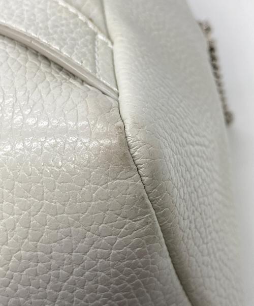 JIMMY CHOO（ジミーチュウ）JIMMY CHOO (ジミーチュウ) キャシー バックパック ミニリュック ホワイトの古着・服飾アイテム