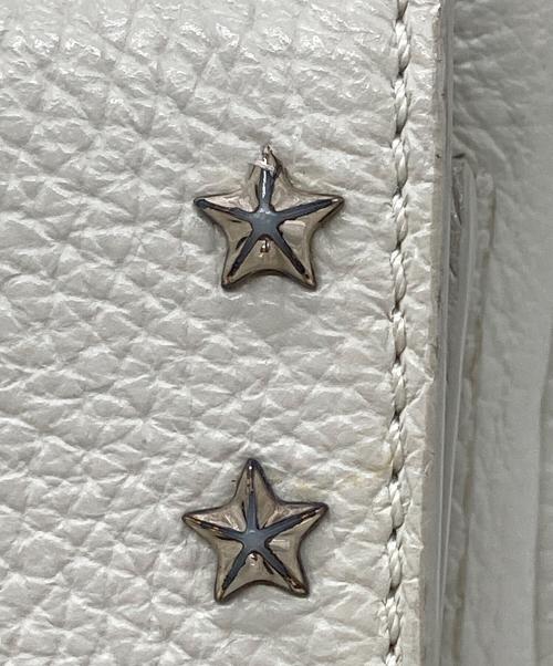 JIMMY CHOO（ジミーチュウ）JIMMY CHOO (ジミーチュウ) キャシー バックパック ミニリュック ホワイトの古着・服飾アイテム