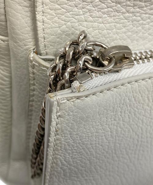 JIMMY CHOO（ジミーチュウ）JIMMY CHOO (ジミーチュウ) キャシー バックパック ミニリュック ホワイトの古着・服飾アイテム