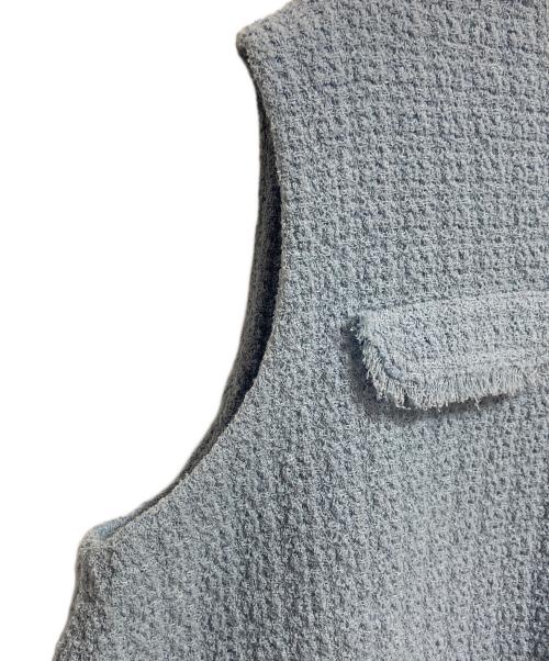 BALLSEY（ボールジィ）BALLSEY (ボールジィ) ソフトシャイニーブークレー Aラインプルオーバー ブルー サイズ:Sの古着・服飾アイテム
