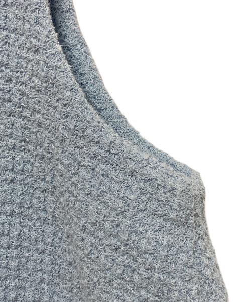 BALLSEY（ボールジィ）BALLSEY (ボールジィ) ソフトシャイニーブークレー Aラインプルオーバー ブルー サイズ:Sの古着・服飾アイテム