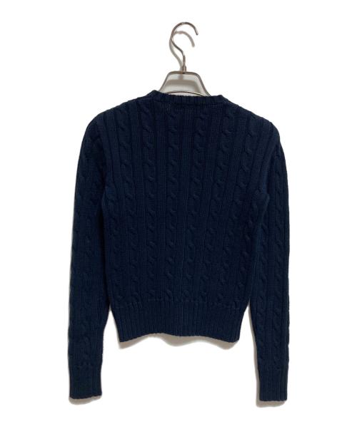 RALPH LAUREN（ラルフローレン）RALPH LAUREN (ラルフローレン) ケーブルニットカーディガン ネイビー サイズ:Sの古着・服飾アイテム