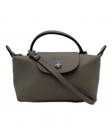LONGCHAMP（ロンシャン）の古着「ル プリアージュ エクストラ XS ポーチ」｜グレー