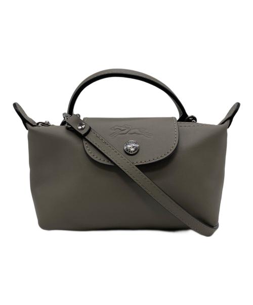 LONGCHAMP（ロンシャン）LONGCHAMP (ロンシャン) ル プリアージュ エクストラ XS ポーチ グレーの古着・服飾アイテム