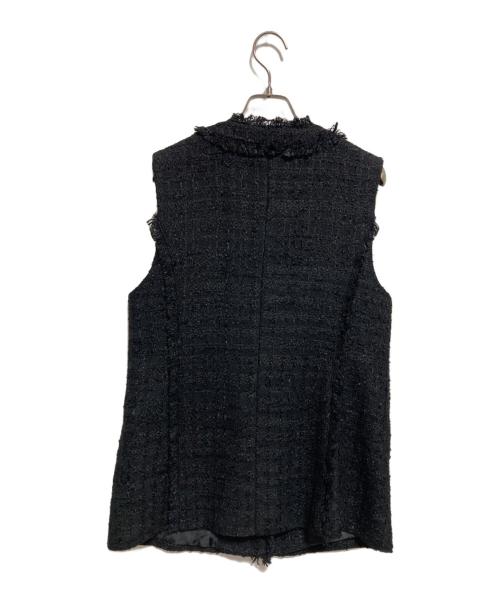 ARPEGE STORY（アルページュストーリー）Arpege story (アルページュストーリー) ツイードベスト ブラック サイズ:1の古着・服飾アイテム