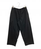 BLURHMSブラームス）の古着「Wool Voile Side Seamless Slacks」｜ブラック