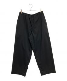 BLURHMS（ブラームス）の古着「Wool Voile Side Seamless Slacks」｜ブラック