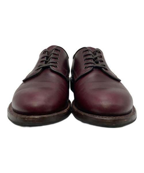 WHEEL ROBE（ウィールローブ）WHEEL ROBE (ウィールローブ) PLAIN TOE DERBY バーガンディー サイズ: 7 1/2Dの古着・服飾アイテム