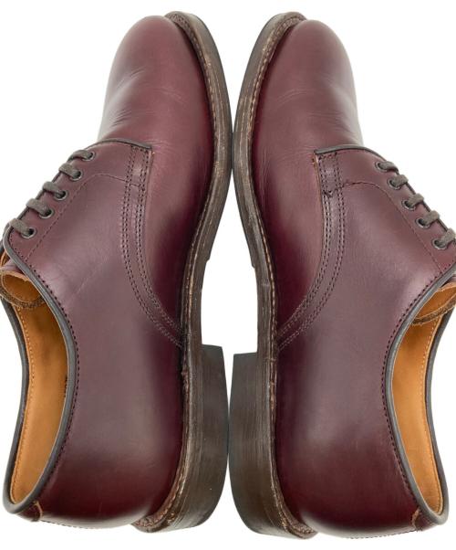 WHEEL ROBE（ウィールローブ）WHEEL ROBE (ウィールローブ) PLAIN TOE DERBY バーガンディー サイズ: 7 1/2Dの古着・服飾アイテム