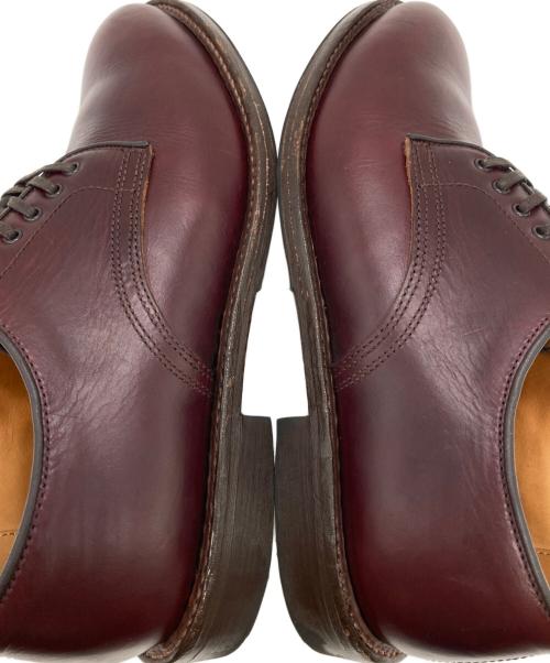 WHEEL ROBE（ウィールローブ）WHEEL ROBE (ウィールローブ) PLAIN TOE DERBY バーガンディー サイズ: 7 1/2Dの古着・服飾アイテム