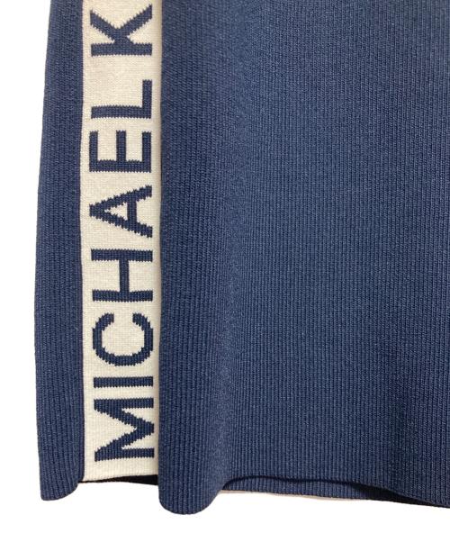 MICHAEL KORS（マイケルコース）MICHAEL KORS (マイケルコース) 長袖ポロネックワンピース ネイビー サイズ:Sの古着・服飾アイテム