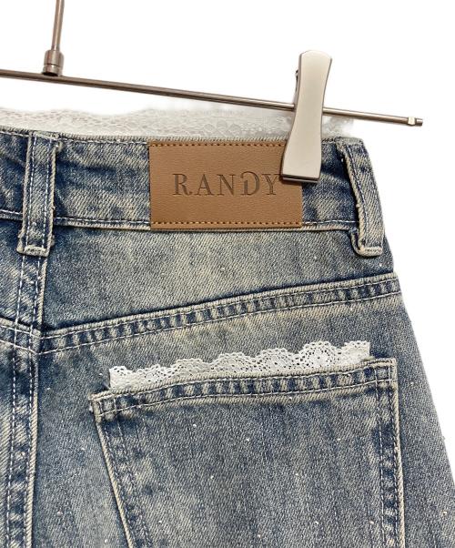 RANDY（ランディー）Randy (ランディー) レースドッキングビジューデニム インディゴ サイズ:Sの古着・服飾アイテム