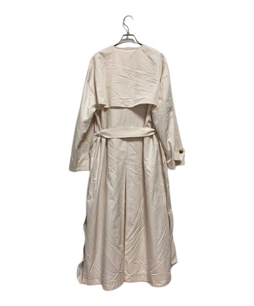 Spick and Span（スピック＆スパン）Spick and Span (スピック＆スパン) C/Cu ノーカラートレンチコート アイボリー サイズ:M（38）の古着・服飾アイテム