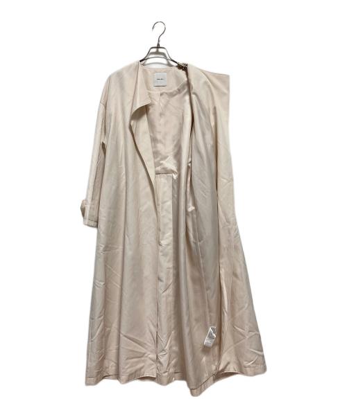 Spick and Span（スピック＆スパン）Spick and Span (スピック＆スパン) C/Cu ノーカラートレンチコート アイボリー サイズ:M（38）の古着・服飾アイテム